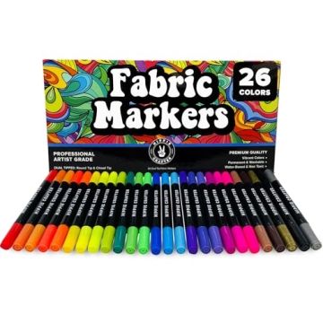 Vibrant Permanent Fabric Markers for Creative Projects