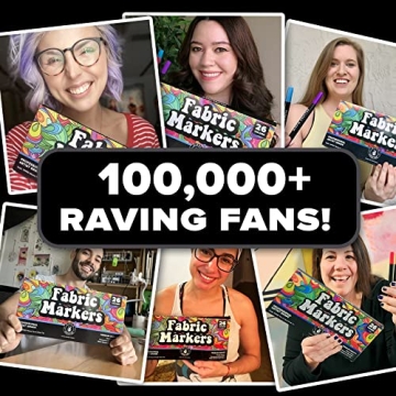 Vibrant Permanent Fabric Markers for Creative Projects