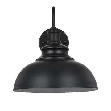 Vintage Black Gooseneck Wall Sconces with Dimmer Switch