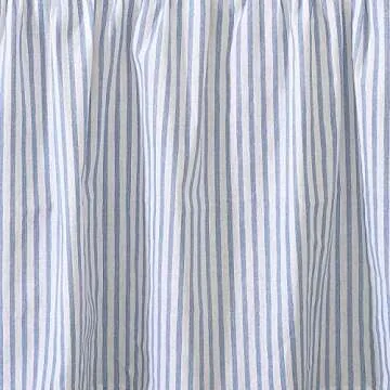 Elegant Laura Ashley Queen Cotton Ruffled Bedskirt in Blue