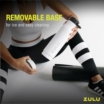 Zulu Ace 24oz Insulated Steel Water Bottle - Black