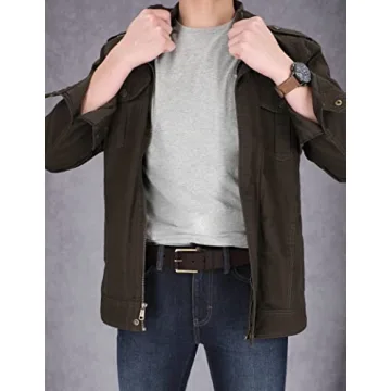 Timberland Men's Casual Leather Belt for Everyday Wear