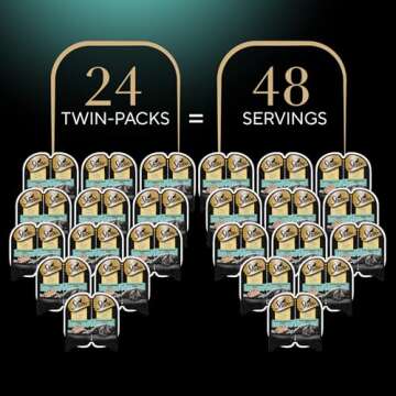 Sheba Perfect Portions Wet Cat Food Cuts in Gravy With Sustainable Tuna, 2.6 oz., Twin-Pack Trays (2...