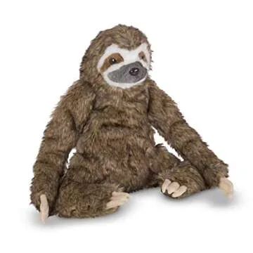 Melissa & Doug Lifelike Plush Sloth - Cuddly Fun for All Ages