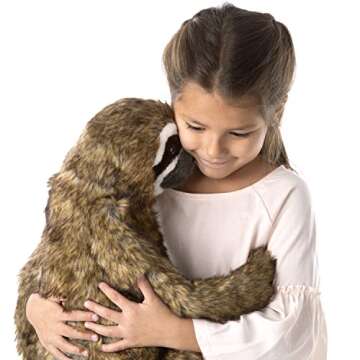 Melissa & Doug Lifelike Plush Sloth - Cuddly Fun for All Ages
