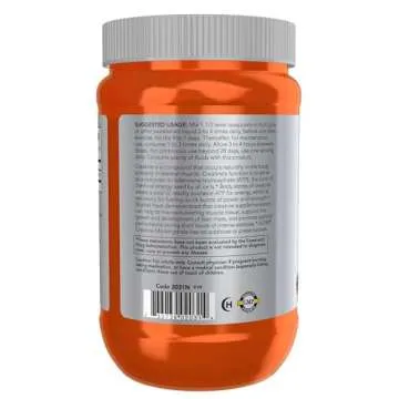 NOW Foods Sports Nutrition, Creatine Monohydrate Powder, Mass Building*/Energy Production*, 21.2-Ounce