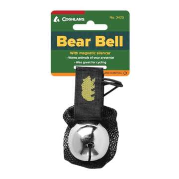 Coghlan's Bear Bell with Magnetic Silencer, Black