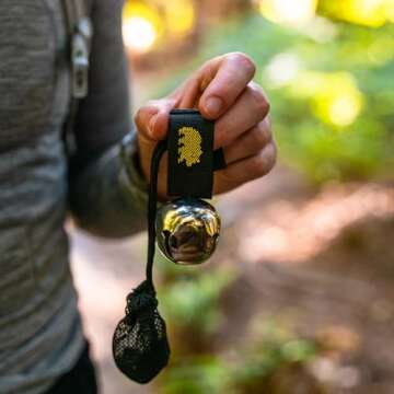 Coghlan's Bear Bell with Magnetic Silencer, Black