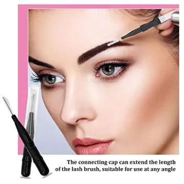 100 Pcs Micro Eyebrow Brush Set for Perfect Brow Styling
