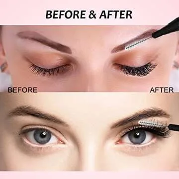 100 Pcs Micro Eyebrow Brush Set for Perfect Brow Styling