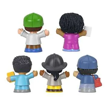 Fisher-Price Little People Toddler Toys Community Heroes Figure Set with 5 Characters for Preschool Pretend Play Kids Ages 1+ Years