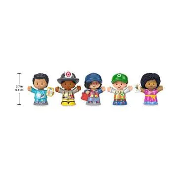 Fisher-Price Little People Toddler Toys Community Heroes Figure Set with 5 Characters for Preschool Pretend Play Kids Ages 1+ Years