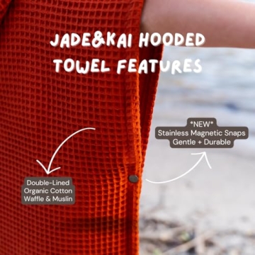 Organic Cotton Kids Hooded Towel Poncho | Jade&Kai