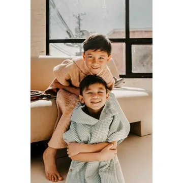 Organic Cotton Kids Hooded Towel Poncho | Jade&Kai