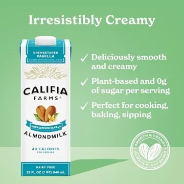 Califia Farms Unsweetened Vanilla Almond Milk 32 Oz
