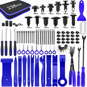 GOOACC 238Pcs Trim Removal Tool Set - Car Panel Clip & Pry Kit