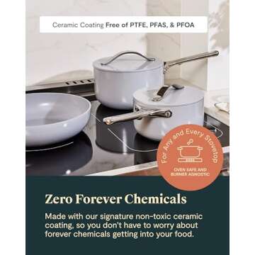 Caraway Nonstick Ceramic Cookware Set 16 Piece