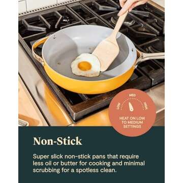 Caraway Nonstick Ceramic Cookware Set 16 Piece