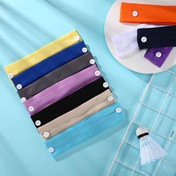 WILLBOND 16 Colorful Non-Slip Headbands for All Ages