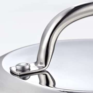 Cook N Home Stainless Steel Lid Griddle Accessories - 12 Inch Round Basting Cover Cheese Melting Dome and Steaming Cover - Best for Use in Flat Top Griddle Grill Cooking Indoor or Outdoor