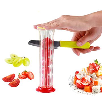Adjustable Fruit Slicer: Cherry, Grape, Tomato Cutter for Easy Veggie Prep
