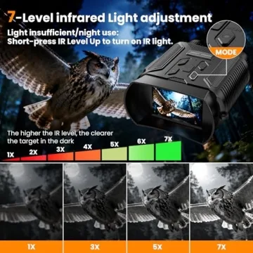 NKBZEB Night Vision Goggles 4K HD - 8X Zoom Binoculars