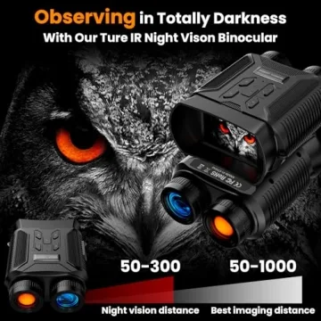 NKBZEB Night Vision Goggles 4K HD - 8X Zoom Binoculars