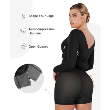 Chic Popilush Shapewear Maxi Dress for Formal Occasions