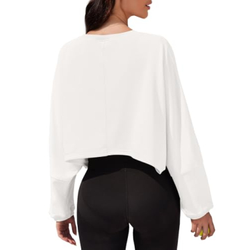 Tankaneo Balloon Sleeve Sweatshirts - Stylish & Comfortable Crop Top