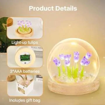 ONXE Mothers Day Flower Lamp for Women and Moms