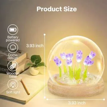 ONXE Mothers Day Flower Lamp for Women and Moms