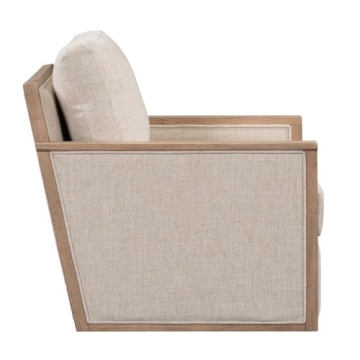 Kosas Home Norman Upholstery Swivel Accent Chair Natural