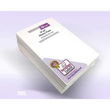 NextDayLabels 4x6 Memo Pads - 10 Notepads with 50 Sheets