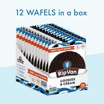 Rip Van Wafels Cookies & Cream - Low Sugar Healthy Snack