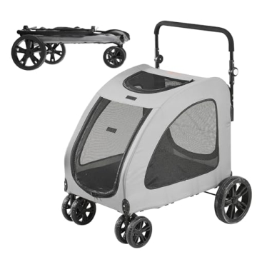 VEVOR Extra Large Dog Stroller for Pets Up to 160lbs
