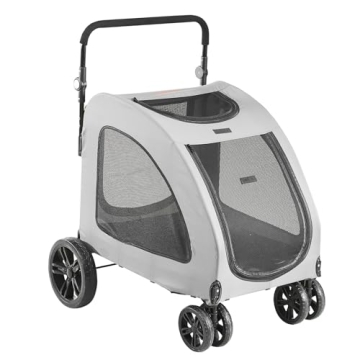 VEVOR Extra Large Dog Stroller for Pets Up to 160lbs