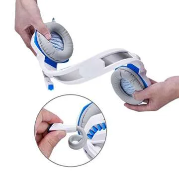 SVYHUOK Gaming Headset with Noise-Canceling Mic and LED Light