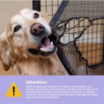 Lesure Collapsible Dog Crate - Portable Travel Kennel for Large Dogs, 4-Door Pet Crate with Durable ...