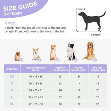 Lesure Collapsible Dog Crate for Large Dogs - Travel Friendly