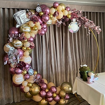 Eanjia 5" Chrome Gold Balloons - Perfect for Any Celebration