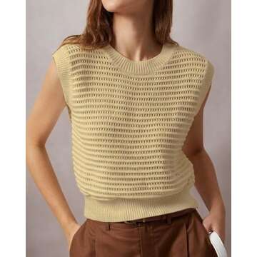 Knit Sleeveless Vest for Women - Soft & Versatile Top