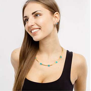 YeGieonr Dainty Gold Initial Necklace for Women