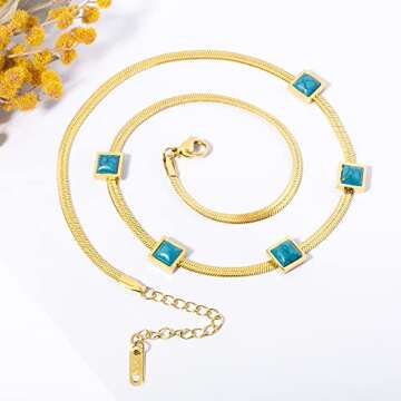 YeGieonr Dainty Gold Initial Necklace for Women