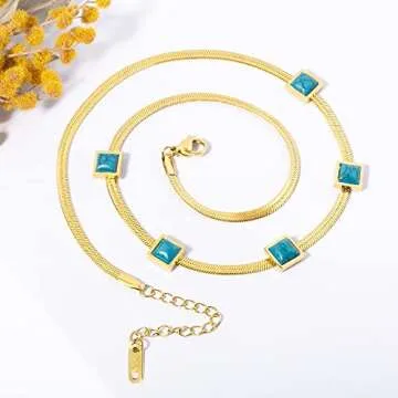 YeGieonr Dainty Gold Initial Necklace for Women