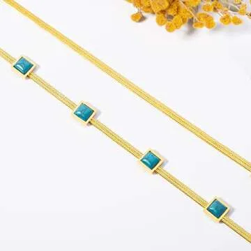 YeGieonr Dainty Gold Initial Necklace for Women