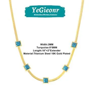 YeGieonr Dainty Gold Initial Necklace for Women