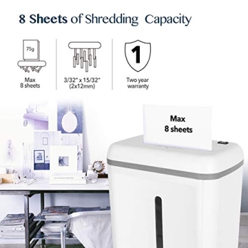 Wolverine Ultra Quiet P-5 Paper Shredder for Home Office
