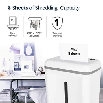 Wolverine Ultra Quiet P-5 Paper Shredder for Home Office