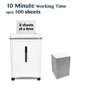 Wolverine Ultra Quiet P-5 Paper Shredder for Home Office