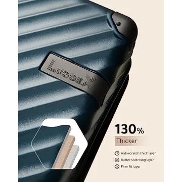 LUGGEX 3-Piece Expandable Luggage Set - TSA Approved